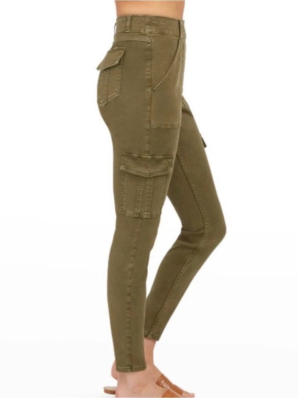 SPANX Olive Green Cargo Jeggings